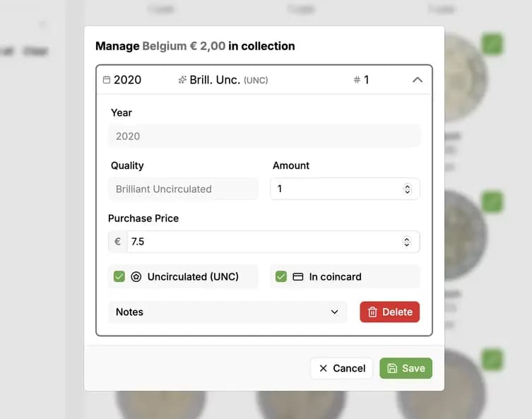 Manage your collection