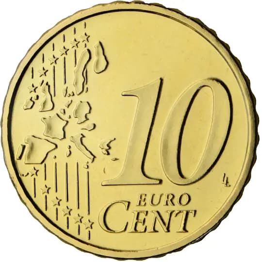 Front of Vatican City 10 euro cent