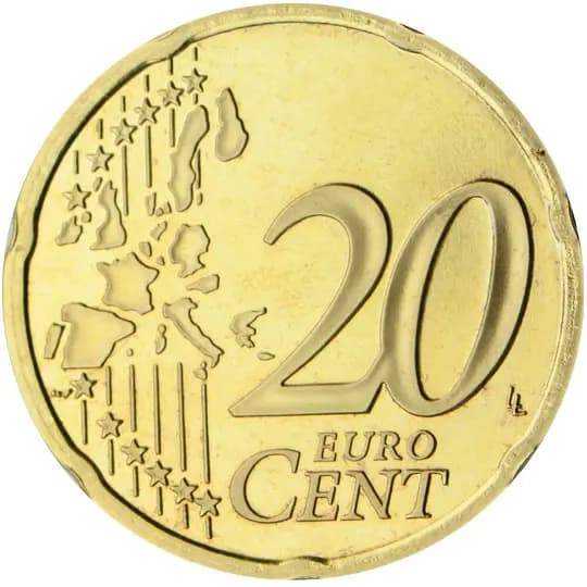 Front of Monaco 20 euro cent