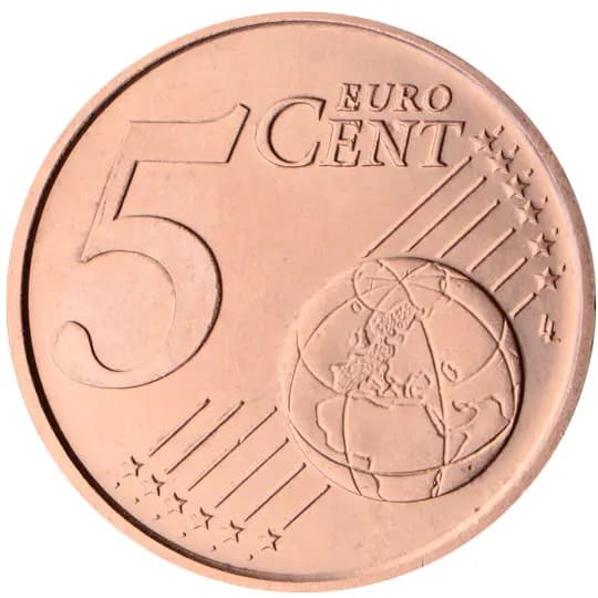 Front of Spain 5 euro cent