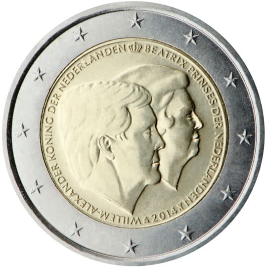 Back of Netherlands 2 euro Back of Netherlands 2 euro