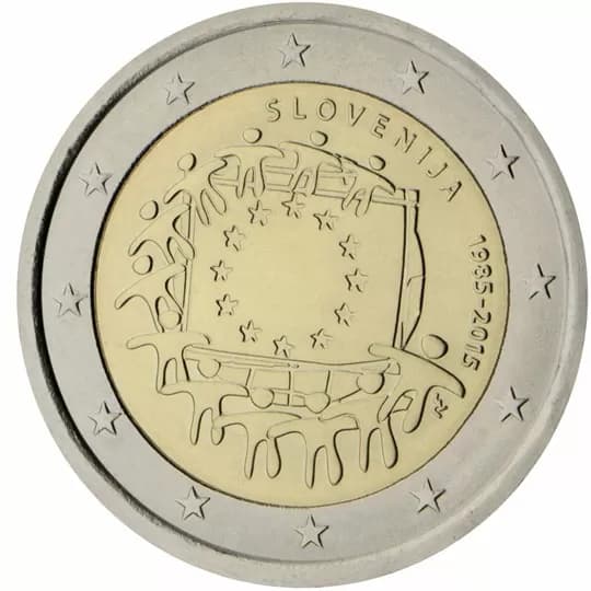 Back of Slovenia 2 euro Back of Slovenia 2 euro