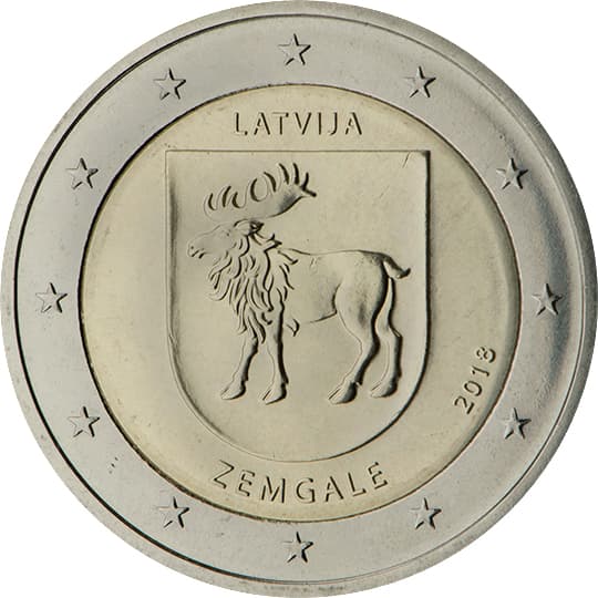 Back of Latvia 2 euro Back of Latvia 2 euro