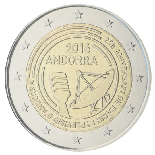 Back of Andorra 2 euro Back of Andorra 2 euro