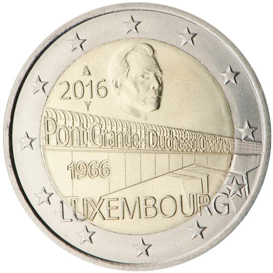 Back of Luxembourg 2 euro Back of Luxembourg 2 euro