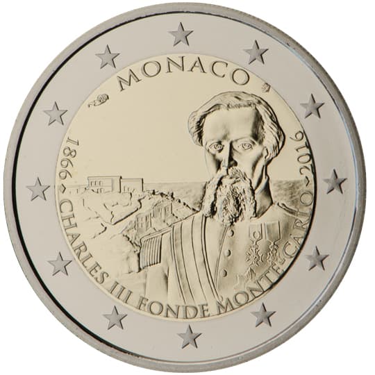 Back of Monaco 2 euro Back of Monaco 2 euro