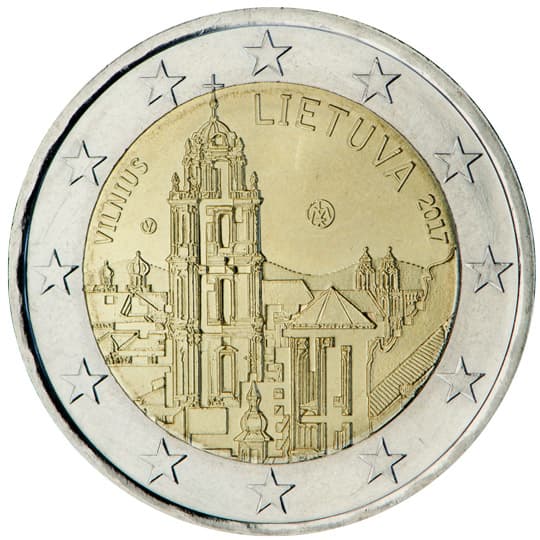 Back of Lithuania 2 euro Back of Lithuania 2 euro