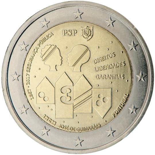 Back of Portugal 2 euro Back of Portugal 2 euro