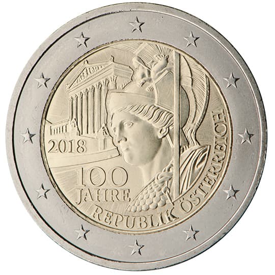 Back of Austria 2 euro Back of Austria 2 euro