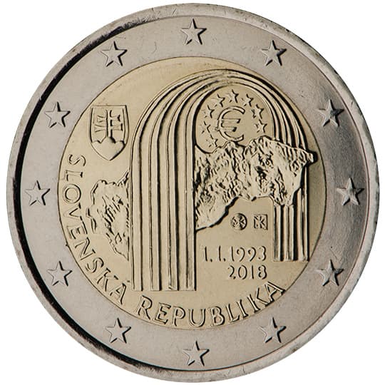 Back of Slovakia 2 euro Back of Slovakia 2 euro