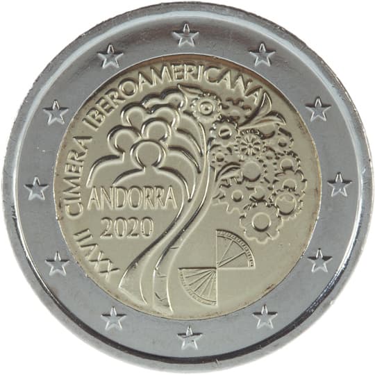 Back of Andorra 2 euro Back of Andorra 2 euro