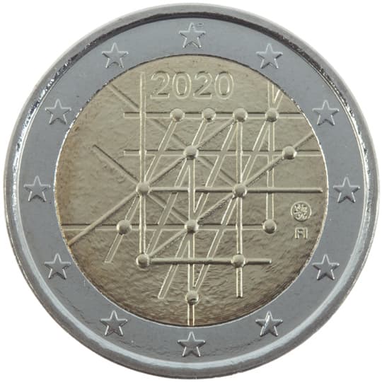 Back of Finland 2 euro Back of Finland 2 euro