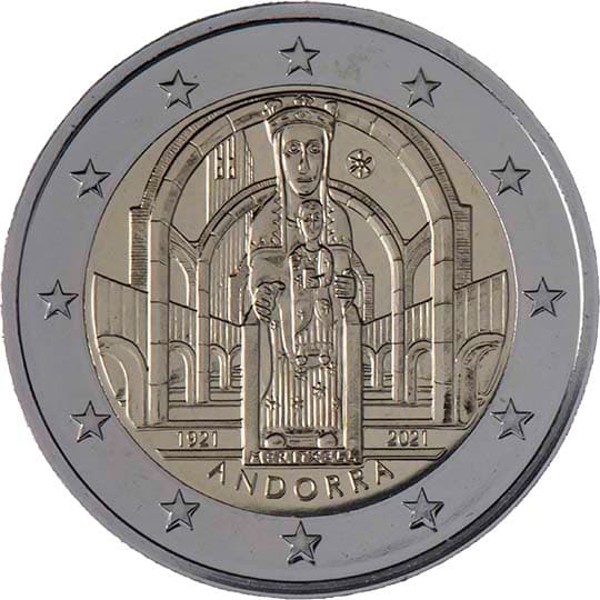 Back of Andorra 2 euro Back of Andorra 2 euro