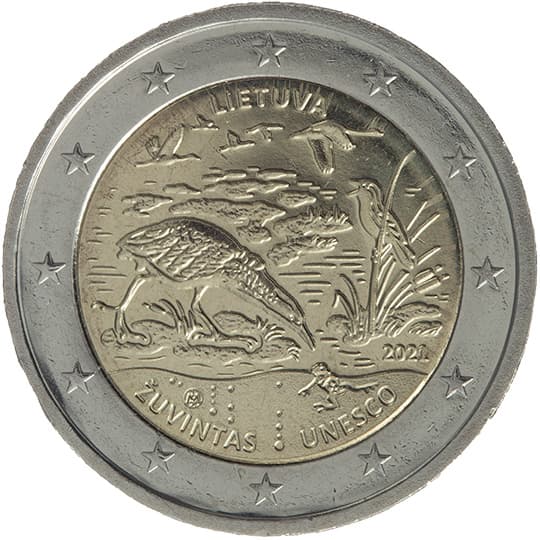 Back of Lithuania 2 euro Back of Lithuania 2 euro