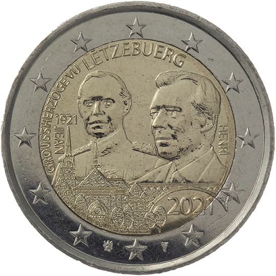 Back of Luxembourg 2 euro Back of Luxembourg 2 euro