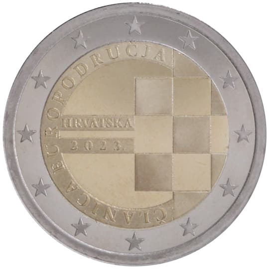 Back of Croatia 2 euro Back of Croatia 2 euro