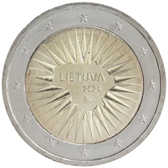 Back of Lithuania 2 euro Back of Lithuania 2 euro
