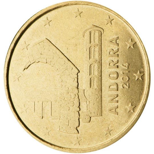Back of Andorra 10 euro cent Back of Andorra 10 euro cent