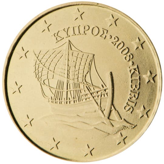 Back of Cyprus 10 euro cent Back of Cyprus 10 euro cent