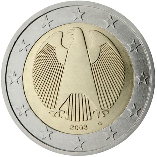 Back of Germany 2 euro Back of Germany 2 euro