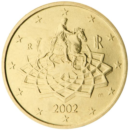 Back of Italy 50 euro cent Back of Italy 50 euro cent
