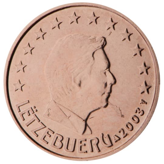 Back of Luxembourg 1 euro cent Back of Luxembourg 1 euro cent