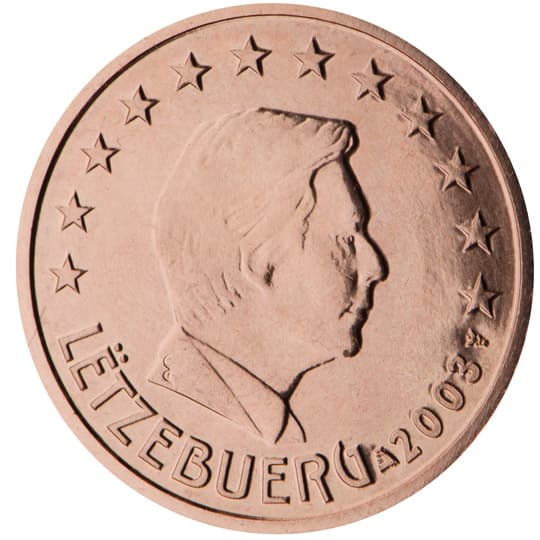 Back of Luxembourg 5 euro cent Back of Luxembourg 5 euro cent