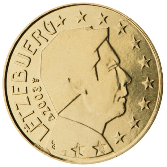 Back of Luxembourg 10 euro cent Back of Luxembourg 10 euro cent