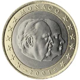 Back of Monaco 1 euro Back of Monaco 1 euro
