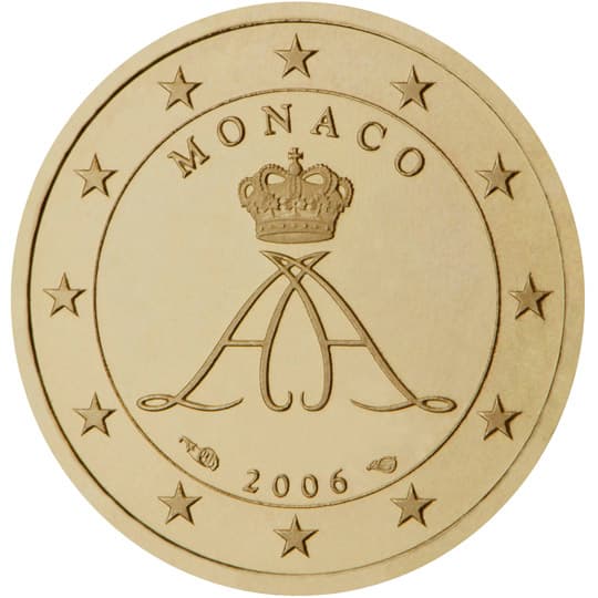 Back of Monaco 10 euro cent Back of Monaco 10 euro cent