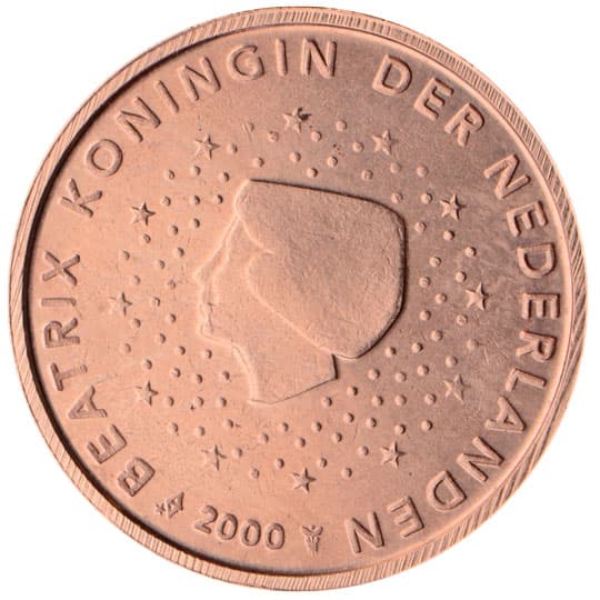 Back of Netherlands 2 euro cent Back of Netherlands 2 euro cent