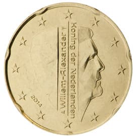Back of Netherlands 20 euro cent Back of Netherlands 20 euro cent