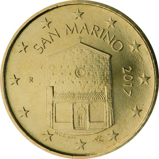 Back of San Marino 10 euro cent Back of San Marino 10 euro cent