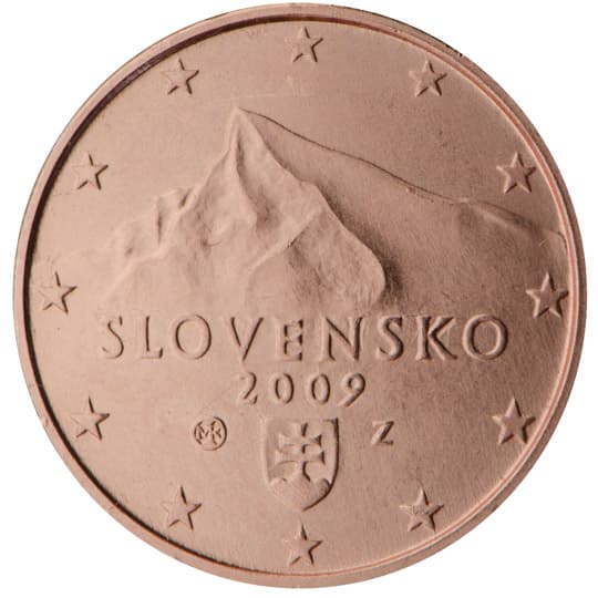 Back of Slovakia 1 euro cent Back of Slovakia 1 euro cent