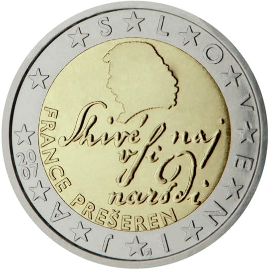 Back of Slovenia 2 euro Back of Slovenia 2 euro