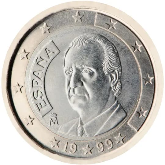 Back of Spain 1 euro Back of Spain 1 euro