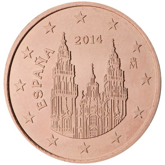 Back of Spain 5 euro cent Back of Spain 5 euro cent