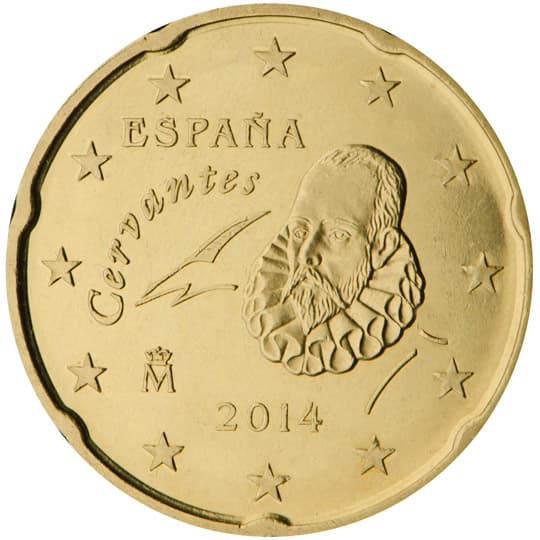 Back of Spain 20 euro cent Back of Spain 20 euro cent