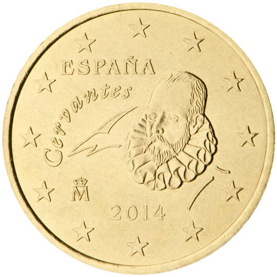 Back of Spain 50 euro cent Back of Spain 50 euro cent