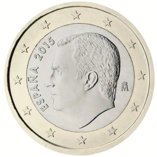 Back of Spain 1 euro Back of Spain 1 euro