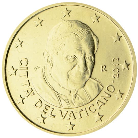 Back of Vatican City 50 euro cent Back of Vatican City 50 euro cent